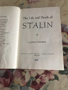 The Life And Death Of Stalin First Edition 1952 - Picture 1 of 10