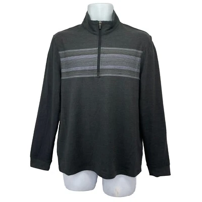 ¡NUEVO! Pullover de golf Ben Hogan 1/4 cremallera/para hombre (S) gris mezcla de polietileno nuevo con etiquetas Foto 1 de 4