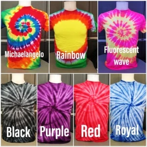 gildan tie dye europe Damen Batikdruck-T-Shirt Farbe: Lila, Größe: L - Bild 1 von 2