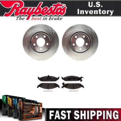 Rotores de freno delanteros y pastillas de freno de cerámica herrajes para Chrysler Sebring 1996-2000 Foto 1 de 4