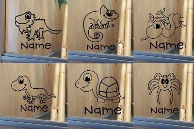 SOPHELLIE Customised Vivarium Sticker Chameleon Bearded Dragon Gecko Tortoise Snake Leo