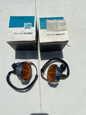 Corvette Front Parking Lamp Pair  - 1963-67 - NOS - GM# 910552 / 5950980 - Image 1 of 4