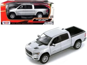 2019 RAM 1500 Laramie Crew Cab Pickup Truck Silver Metallic 1/24 Diecast Model C - Picture 1 of 1