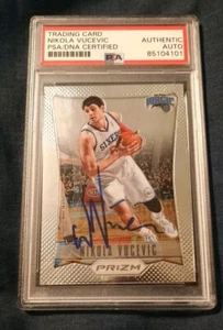 Nikola Vucevic Autograph RC 2012-13 Panini Prizm Silver Rookie On Card Auto PSA - Picture 1 of 5