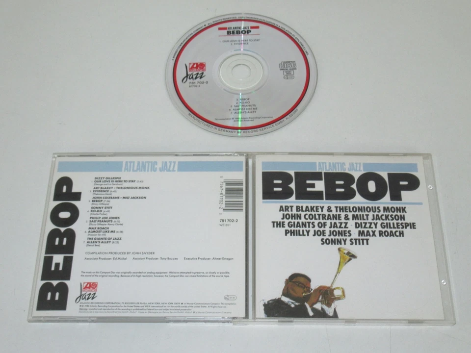 VARIOUS/ATLANTIC JAZZ/BEBOP(ATLANTIC 781 702-2) CD ALBUM - Bild 1 von 3