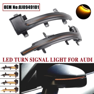 For Audi TT Mk2 8J TTS TTRS R8 2007 2008-2014 LED Turn Signal Light Side Mirror - Изображение 1 из 4