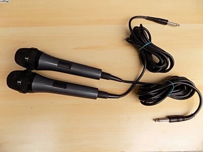 Singing Machine SMM 214 Unidirectional Dynamic Wired Karaoke Microphones Pair - Image 1 of 2