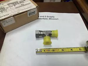 Parker 8 R6X-SS, 1/2" Triple-Lok 37° Flare JIC Tube Fitting, 316 Stainless Tee - Picture 1 of 6