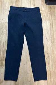 Lululemon Commission ABC Navy Blue Warpstreme Travel Commuter Pants 34 X 30 Golf - Picture 1 of 11