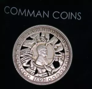 Hobo Coin Hands Grabbing Lincoln Penny Great Depression Cosplay US Cut Dollar - Picture 1 of 8