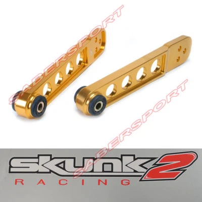 Brazo de control inferior LCA trasero Skunk2 Pro dorado para elemento 02-06 Acura RSX / 03-06 Foto 1 de 3