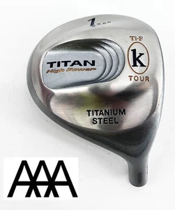 K TOUR Ti-f High Power Titan Steel 9.5* DRIVER HEAD ONLY Component Silver RH - Picture 1 of 2