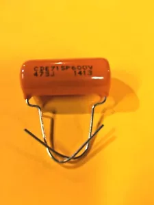New CDE Orange Drop Capacitor 715P 0.1uF @ 600Volts Polypropylene Film - Picture 1 of 1