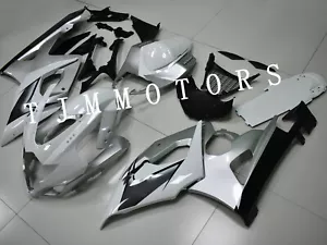 For GSXR1000 2005 2006 Silver White ABS Injection Mold Bodywork Fairing Kit Cowl - Bild 1 von 9