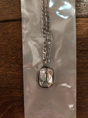 Moda TRANSPARENTE Cristal Acero Inoxidable Collar Colgante Mujeres Joyería Foto 1 de 3