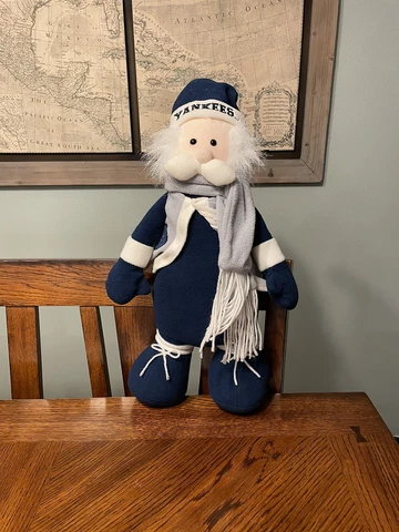 New Yor Yankees Large Santa Plush Figure "The Memory Company" NFL 27” Cover