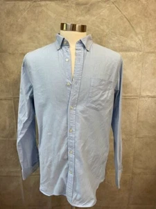 Banana Republic camicia uomo bottoni davanti slim fit blu chiaro taglia L - Foto 1 di 6
