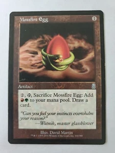 MTG Magic The Gathering Card Mossfire Egg Artifact Odyssey - Picture 1 of 2