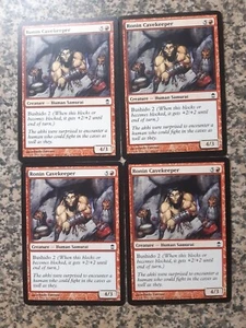 MTG 4 x Ronin Cavekeeper - Saviors of Kamigawa - Picture 1 of 1