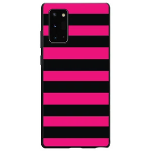 Hard Case Cover for Samsung Galaxy Note Black & Pink Bold Stripes - Picture 1 of 7