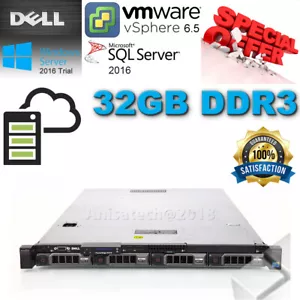 DELL PowerEdge R410 DUAL X5650 2.66Ghz 32GB DDR3 6/IR RAID 2x500GB 3.5" 7.2K - Picture 1 of 9