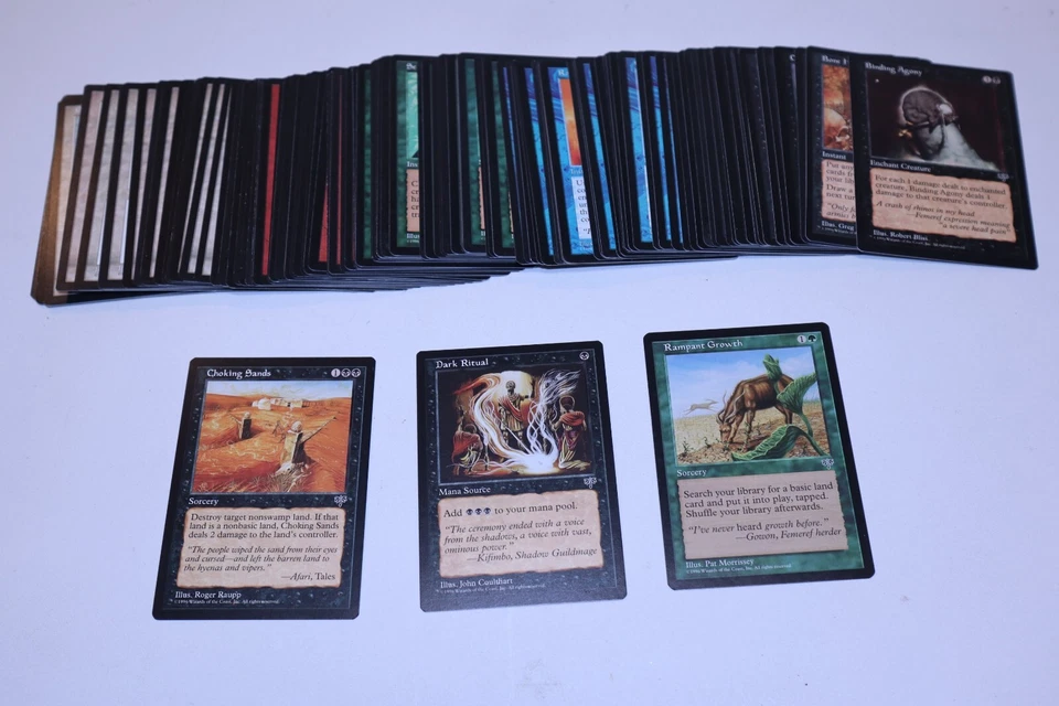 MTG Mirage Complete Common Set 110 Cards-Dark Ritual, Rampant Growth++ - Image 1 of 4