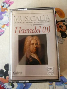 MUSICALIA HAENDEL (2) SALVAT 1987 PHILIPS AUDIO CASSETTE ALBUM (SPANISH ISSUE) - Picture 1 of 5