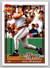 1991  Topps Traded #57T Pete Incaviglia Detroit Tigers