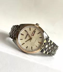 Citizen Automatic Watch * Mechanical Sapphire NP4014-54P Rose Gold & Silver - Picture 1 of 7