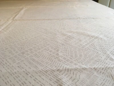 West Elm Cotton Drape panel with light gray abstract shapes 48x96 - Image 1 of 4