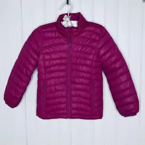 Girls S 6/7 Old Navy Hot Pink Puffer Jacket Frost Free - Picture 1 of 2