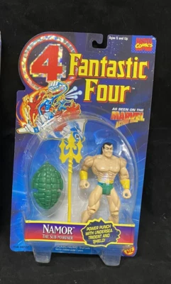 Boneco Marvel Fantastic Four Namor Sub-Mariner 1995 NOVO Toy Biz Submariner - Imagem 1 de 3