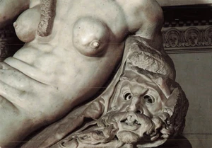 Postkarte Detail Denkmal für Giuliano De Medici Florenz Italien 4x6 - Bild 1 von 2