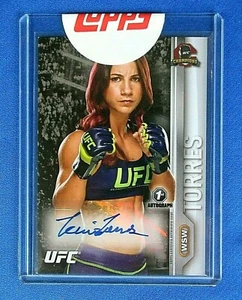 *TECIA TORRES* ROOKIE >XRARE "DEBUT" 1ST ISSUED AUTO< !! TOPPS UFC *(#SEALED)* - Picture 1 of 6