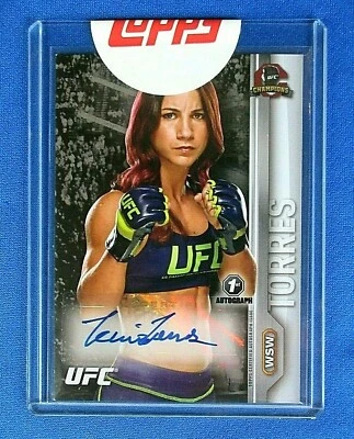*TECIA TORRES* ROOKIE >XRARE "DEBUT" 1ST ISSUED AUTO< !! TOPPS UFC *(#SEALED)* - Image 1 of 4