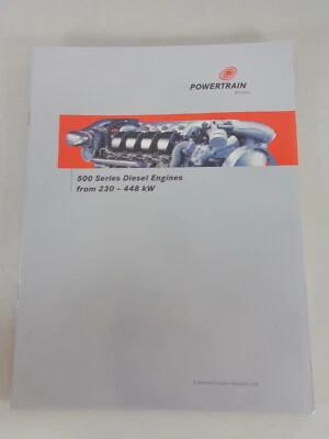 Brochure Daimler Chrysler Powertrain 500 Series Motori Diesel 230 - 448 kW - Immagine 1 di 3