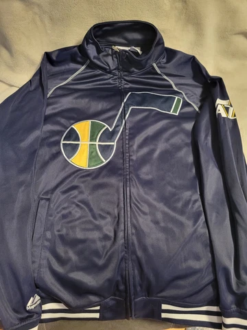 Men's NBA Utah Jazz Full Zip XLT Jacket Magestic Cover