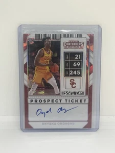 2020-21 Contenders Draft Onyeka Okongwu Prospect Ticket Cracked Ice Auto /23 RC - Picture 1 of 2