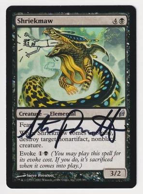 Signed Altered Shriekmaw Proof HP Lorwyn Artist Steve Prescott 2007 MTG Magic AP - Image 1 of 2