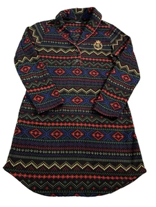 Lauren Ralph Lauren Fair Isle Fleece Schlafshirt Small bestickt RLL Wappen - Bild 1 von 14