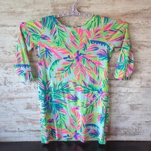 Lilly Pulitzer Marlowe Dress Womens Small Island Time Boat Neck 3/4 Sleeve - Picture 1 of 10