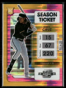 2022 Panini Chronicles #3 Oneil Cruz Contenders Optic Pink Pulsar - Picture 1 of 2