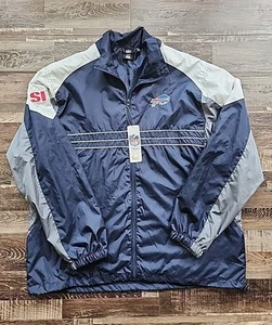 Bufflao Bills NFL Team Apparel Reebok Windbreaker Jacket Men's XL Full Zip - Picture 1 of 13