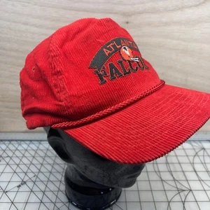 Vintage Atlanta Falcons Red Corduroy AMA Pro Zipper Back - Picture 1 of 10