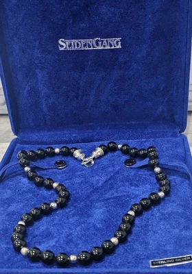 SEIDENGANG Sterling Onyx Beaded Necklace  - Image 1 of 4
