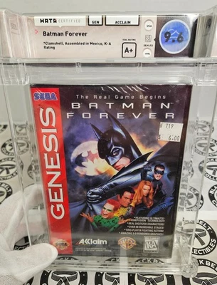 Batman Forever Sega Genesis WATA 9.6 A+ 1995 Clamshell Factory Sealed! - Image 1 of 4