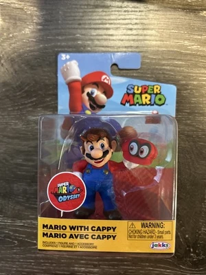 任天堂世界 ~ 马里奥 带 CAPPY 公仔(系列 16) ~ 超级马里奥 ~ JAKKS — 第 1/4 张图片
