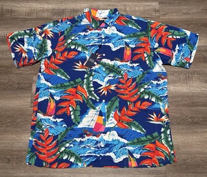 NEW Polo Ralph Lauren Men's Size XLT Viscose Hoffman Camp Hawaiian Shirt TALL - Picture 1 of 8