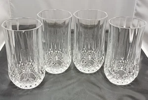 Vintage Longchamp Cristal D'Arques Set of 4 Highball Glasses 5-1/2” 10oz - Picture 1 of 7