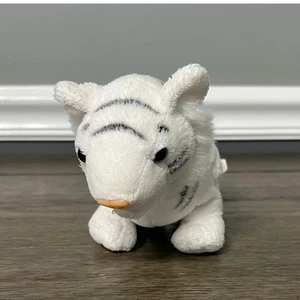 White Tiger Plush Stuffed Animal Toy Kids Room Decor Cute Small - Picture 1 of 4